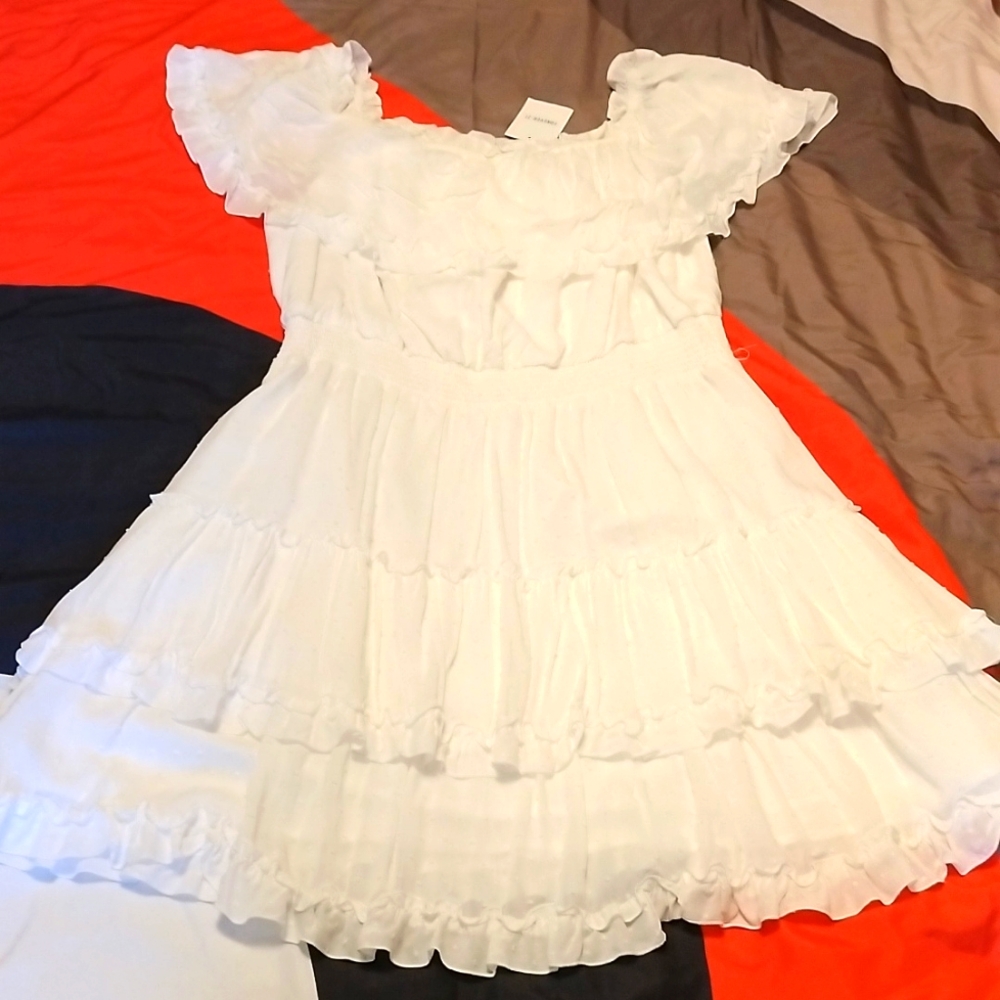 Forever21 White Woven Dress